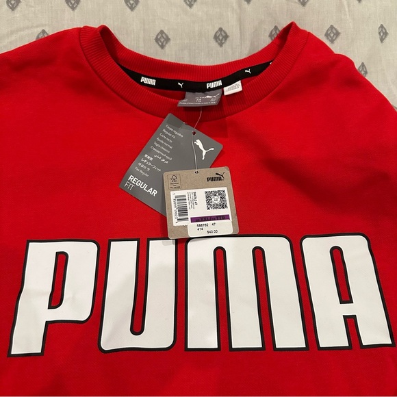 Puma Red Crewneck Sweatshirt - Picture 7 of 7